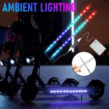 LED Light Strip For Scooters And Bicycles | RGB Night Riding Warning Light, 360° Panoramic Lighting, Intelligent Lighting Effects, Flexible Installation, Battery-Free, USB 5V Power Supply, RGB Dynamic/Static Lighting, Cool Riding Experience. - 2-in-1 RGB Colorful Bicycle Light Strip - View 8