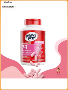 Women's Glucosamine Chondroitin Joint Health Supplement | 7-In-1 Joint Wellness Formula With Calcium & Vitamin D | Daily Joint Support Capsules | 120 Pills (1 Bottle) - PHỤ NỮ - Xem 1