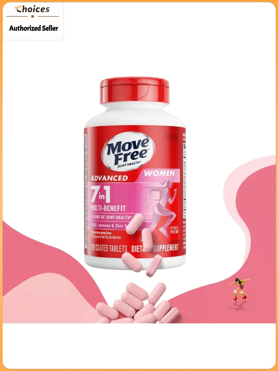Women's Glucosamine Chondroitin Joint Health Supplement | 7-In-1 Joint Wellness Formula With Calcium & Vitamin D | Daily Joint Support Capsules | 120 Pills (1 Bottle) - PHỤ NỮ - Xem 1
