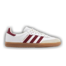 Adidas Sporty & Rich X Adidas Samba OG 'White Core Burgundy' (Unisex) Footwear White/Core Burgundy/Cloud White IF5660 Winter New - 酒紅色 - 查看 1