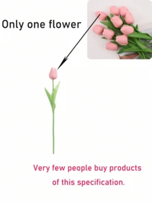 人造郁金香——多种颜色可选，是客厅和餐桌装饰的完美之选。不易褪色，北欧风格家居装饰，适合周年纪念和派对布置。情人节和母亲节的必备礼物。 - 彩色 - 查看 7