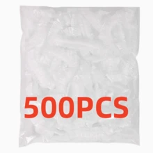 500pcs Food Preservation Lids, Suitable For Any Plate With A Diameter Of 40 Centimeters, Can Be Used For Fruits And Other Items. They Have Waterproof And Sealing Functions, Are Not Prone To Dripping Or Leaking, Are Sturdy And Durable, And Have High Visibility. - Transparent - View 7
