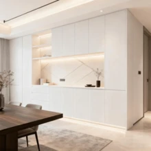 1 pieza, papel tapiz autoadhesivo con textura de grano de madera blanco, papel tapiz impermeable y a prueba de aceite de PVC, accesorios de cocina, autoadhesivo, fácil de quitar, es decir, pelar y pegar, utilizado para decoración del hogar, papel tapiz autoadhesivo, arte de pared, decoración de pared, estilo de decoración simple, papel tapiz adhesivo - Grano de madera - Ver 5