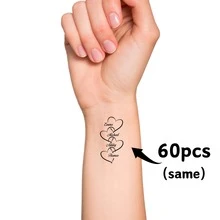 Custom Name Heart Temporary Tattoo Stickers, Personalized Photo Face Temporary Tattoo Stickers, Congratulations 2025 Graduation Party, Custom Graduation Tattoo Stickers, Graduation Party Favors, Graduation Party Decorations - Multicolor - View 10