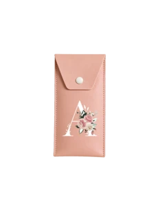 Pink Makeup Brush Set -1 Storage Bag And+8 Aluminum Tube Makeup Brushes, Printed With Personalized White Flower Letter Patterns; Advanced Eye Shadow Mixing Brush Set - Multicolor - View 18