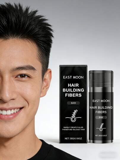Size 28g Black Hair Building Fibers, Volumizing & Oil Control Dry Instant Hair Loss Concealer For Thinning Hair,Gifts For Men And Women Suitable For Valentine's Day, New Year's Day, Birthdays, Weddings And Parties,Hair Oil,Makeup,Quick Ship Items,Free Shipping