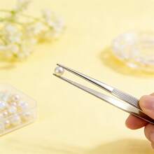 A Set Of 2pcs Lengthened Stainless Steel Tweezers-Multi-Purpose Tea Art Cr Tweezers, Aquatic Plants Landscape Tools Succulent Tweezers - C-Silver - View 8