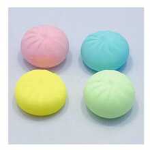 1个饺子造型挤压玩具，饺子减压球，包子造型挤压玩具减压球，成人礼物 - 彩色 - 查看 6