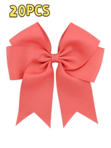 1/2/20pcs 6-Inch Large Grosgrain Ribbon Tails, Double-Layer Streamer Bow Hair Clips, Suitable For Daily Or Party Use - Multicolor - View 43