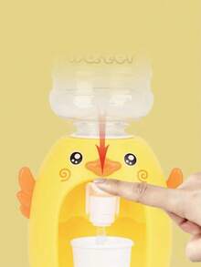 Kids Funny Water Dispenser, Mini Home Simulation Toy, Cute Duck Shaped, Press Type, Double-Layer Water Dispenser, Juice Dispenser. Stickers Sent Randomly - Multicolor - View 7