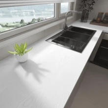 1 pieza, papel tapiz autoadhesivo con textura de grano de madera blanco, papel tapiz impermeable y a prueba de aceite de PVC, accesorios de cocina, autoadhesivo, fácil de quitar, es decir, pelar y pegar, utilizado para decoración del hogar, papel tapiz autoadhesivo, arte de pared, decoración de pared, estilo de decoración simple, papel tapiz adhesivo - Grano de madera - Ver 13