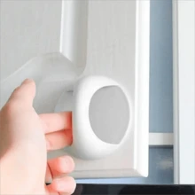 5pcs Plastic Wardrobe Pull Handles, Multi-Functional Strong Adhesive Door Window Cabinet Drawer Knobs, Toilet Seat Lift Handles, Home Tools - A - View 5