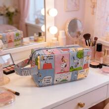 SNOOPY 1PC Waterproof Makeup Bag, Travel Cosmetic Storage & Back To School Birthday Holiday Gift - Multicolor - View 2