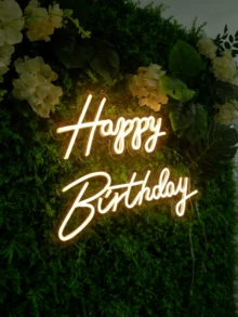 Happy Birthday LED Neon Sign, Holiday Wall Decor, Home Party Dorm Wall Decor, USB Powered, Birthday Party Theme Neon Light, Dimmable, With Switch, Suitable For Party, Club, Hotel, Showcase, Shop, Bar, Bedroom, Home Decor, Girlfriend Valentine's Day Gift, Wedding Decoration, Birthday Party Store - Multicolor - View 4