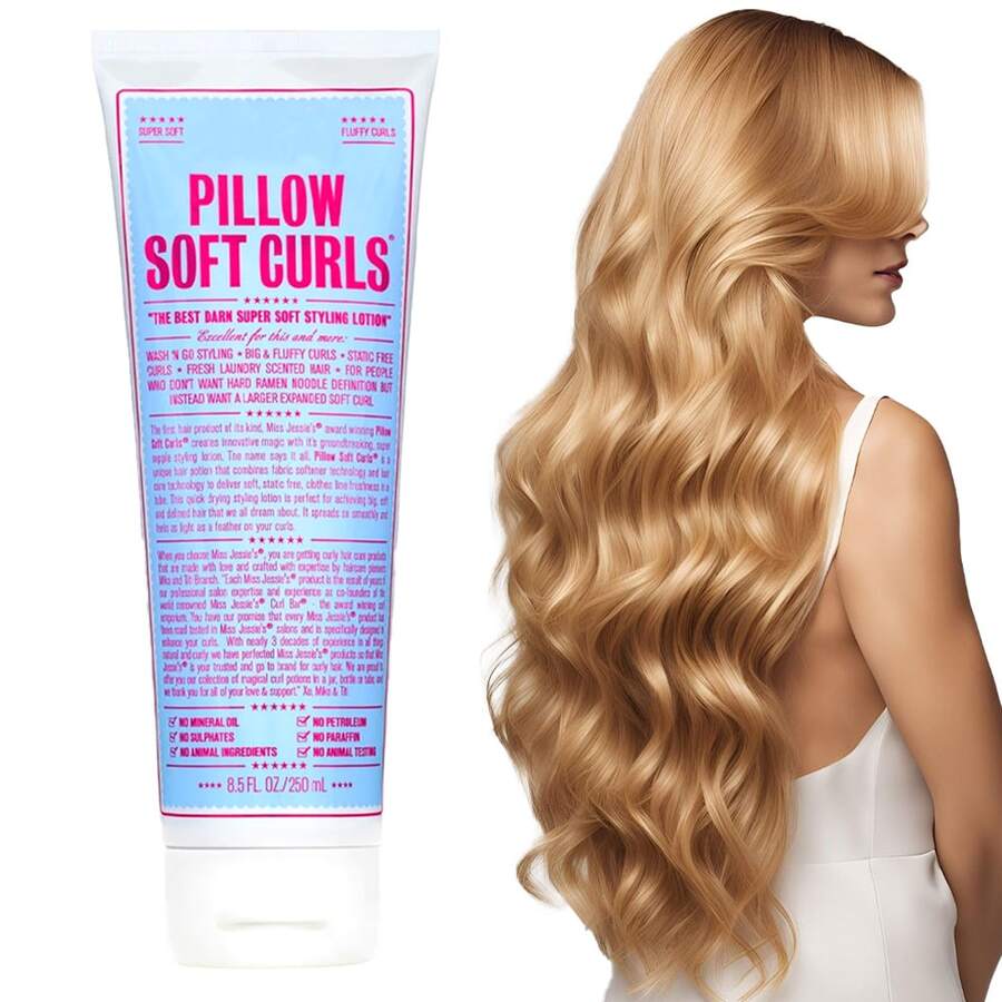 Pillow Soft Curls Unisex Lotion Curl Defining Hair Styling Lotion For Curly Hair, Strictly Curls - Long Lasting Moisturizing Lightweight Gel For Maximum Curl Definition, Bounce & Shine - Styling Product Reduces Frizz - Trang phục trang trọng - Xem 1