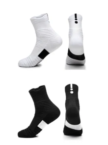 2 đôi tất trượt tuyết ấm áp mùa đông - Tất dày, thoáng khí, gia cố sọc, vừa vặn thoải mái, thích hợp cho trượt tuyết, đi bộ đường dài, thể thao ngoài trời, đi bộ đường dài, giữ ấm hàng ngày (Trắng/Tím/Đen/Xanh dương) - Nhiều màu - Xem 9