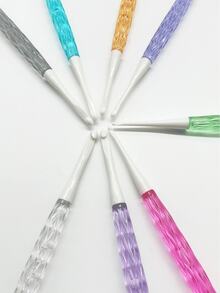 8pcs Highly Attractive Transparent Crystal Handle Crochet Hook Set, 2.5-6.0mm, Lightweight Comfortable Grip Design, Anti-Snag Crochet Tools, Suitable For Doll Making, Blanket, Clothing Knitting And Craft Enthusiasts - Crystal Shank Crochet Hook - View 8