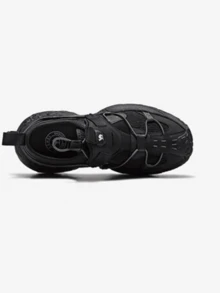 CAMEL CROWN Spring Retro Thick-Soled Height-Increasing Breathable Outdoor Sports Casual Shoes - Black - View 2
