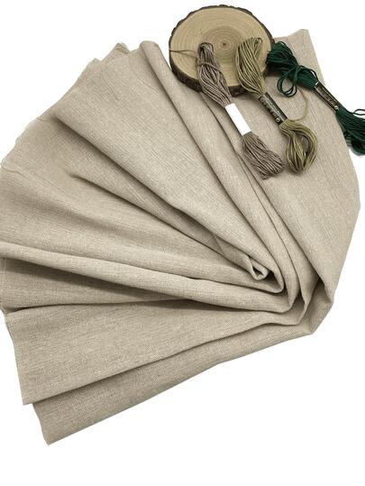 19.69" X 59.06" Linen Fabric - Large Pre-Cut Fabric Suitable For Weddings, Graduations, Christmas, Parties And Outdoor Events
