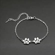 Personalized Pet Paw Print Bracelet, Engrave Name, Dog And Cat Paw Hand Jewelry, Pet Lover Memorial Gift, Custom Pet Name Bracelet, Elegant Dog Paw And Cat Paw Design, Top Choice For Christmas Gifts, Private Paw Print Pet Bracelet, Custom Pet Name Dog Paw Design, Excellent Choice For Christmas Commemoration, Paw Print As Proof, Engrave Your Exclusive Pet Love, Custom Pet Name Paw Print Bracelet, Owner's Exclusive Keepsake - Multicolor - View 16