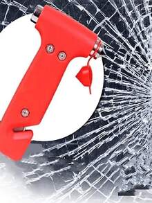 1 Multifunctional Three-In-One Safety Hammer With Window Breaker, Car Safety Equipment, Mini Solid Safety Hammer, Car Mounted Safety Escape Tool - A - View 4