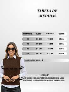 Women's Basic Casual Elegant Modern Knit Vest For Cold Winter - Rỉ Nâu - Xem 4