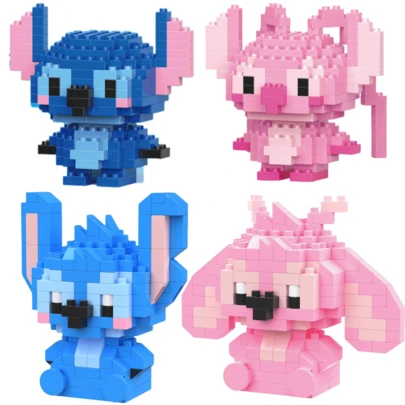 Stitch, Angel, And Lilo With Stitch Are High-Quality Building Block Toys, Suitable For Educational Science DIY, Desktop Decor Collectors, And Make Ideal Birthday Gifts, Birthday Party Props, And Back-To-School Supplies. They Are Suitable For Christmas, Birthday Gifts, And Cartoon Character Toys.