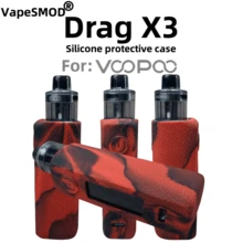 VapeSMOD Hot-Selling Silicone Case Suitable For VOOPOO Dragx3 Body, Anti-Slip, Anti-Fall, Anti-Collision, Protective Shell With Savin Texture Pattern - Multicolor - View 9