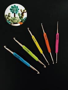 1个TPR软钩针，手工DIY编织工具 - 雙頭鉤針 - 查看 1