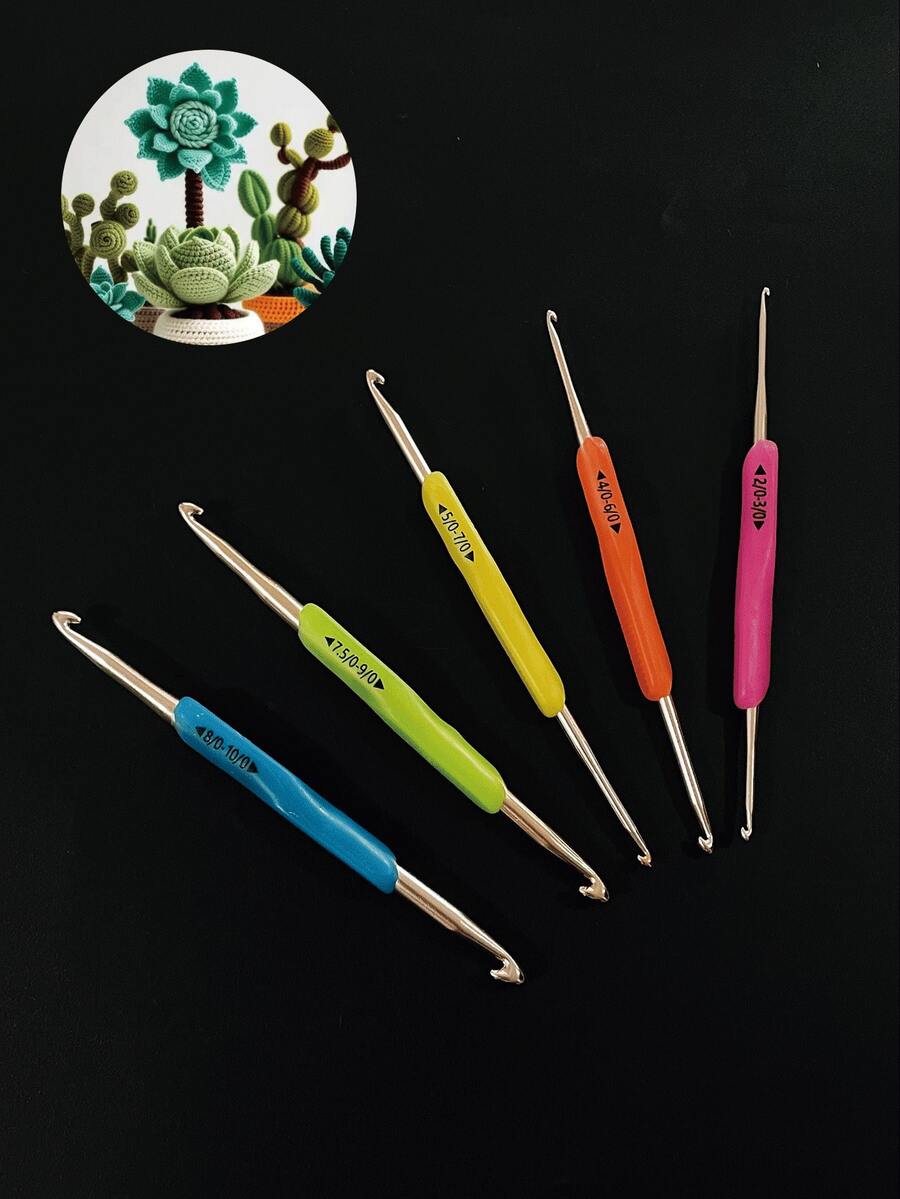 1个TPR软钩针，手工DIY编织工具 - 雙頭鉤針 - 查看 1