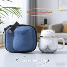 1 tách trà sứ di động kèm bộ lọc trà và nắp đậy. Thiết kế hiện đại, thời trang và thanh lịch với ngăn cách trà và nước. Thích hợp sử dụng tại nhà, văn phòng, cốc du lịch tái sử dụng, món quà tinh tế và tách trà trang nhã. Lý tưởng cho gia đình, nhà bếp, văn phòng, phòng họp, quán cà phê, nhà hàng, quầy bar, quầy thu ngân và tủ trưng bày. Đi kèm túi đựng/tay cầm. - Túi xách di động - Xem 5