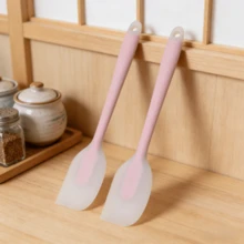 Silicone Spatula Set 2/4 Packs - Easy Clean Heat Resistant 450°F Flexible Turner - Non-Stick Kitchen Utensils, Seamless Dishwasher (Lime/Sky Blue/Pink) - Multicolor - View 18