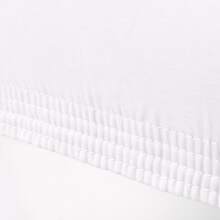 Single Chair Cover Standart Size - 96% Cotton 4% Elastan - Made In Turkiye - White - View 4