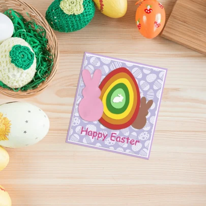 Metallstansar i set för påsk, inkluderar präglade mallar med ägg och kaninram, lämpliga för gratulationskort, scrapbooking, papperspyssel, stämplar, påskdekorationer