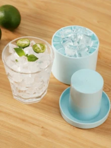 1个硅胶圆形冰格，易脱模家用冰格 - 彩色 - 查看 2