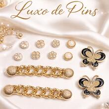Basic Luxury Gold Sandal Pins And Buttons Set - KIT-pINS-3 - View 1