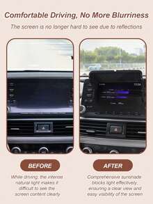 Universal Car GPS Sunshade – 7-12 Inch Dashboard Cover For Navigation, Radio & Rearview Display, Anti-Glare & UV Protection, Durable Adjustable Design, Fits All Cars - GPS Sunshade - View 6