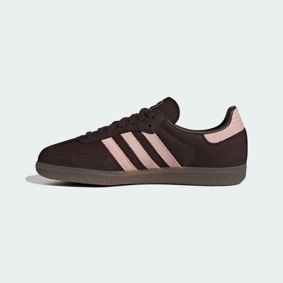 Adidas Wmns Samba OG 'Maroon Cream White Gold'IH3979 Christmas Gift | Retro Heritage Style, Timeless Silhouette - 西瓜粉 - 查看 1