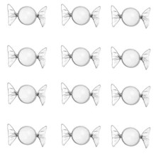 12个透明糖果盒，创意糖果造型糖果展示盒，适用于圣诞节、感恩节、狂欢节、复活节、婚礼派对、成人礼、毕业季、生日、金婚纪念日糖果甜点包装展示盒。 - 透明 - 查看 8