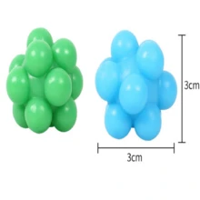 2pcs Elastic High Cat Toy Balls, Interactive Chew Toys, Dental Cleaning Training, Suitable Cat Supplies - Multicolor - View 9