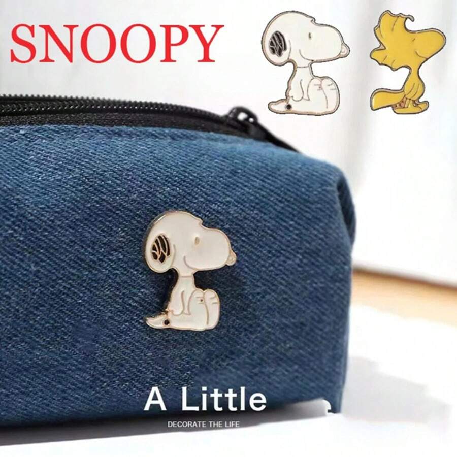 1枚卡通珐琅胸针，金属徽章背包服装首饰配饰（款式随机） - 彩色 - 查看 1