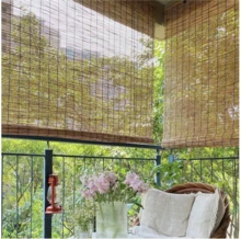 Bamboo Effect Roller Blind, Reed Roller Blind, Breathable Blackout Curtains For Windows, Suitable For Indoor And Outdoor Use, A Variety Of Sizes, ✅ 24/72h Delivery To Spain (Mainland) - Junco - 查看 5