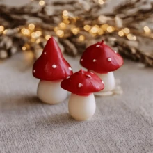 3D蘑菇硅胶蜡烛模具，秋季香氛蜡烛模具，蘑菇树脂模具，石膏模具，混凝土模具，DIY家居装饰 - 菇 - 查看 2