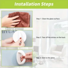 5pcs Plastic Wardrobe Pull Handles, Multi-Functional Strong Adhesive Door Window Cabinet Drawer Knobs, Toilet Seat Lift Handles, Home Tools - A - View 6