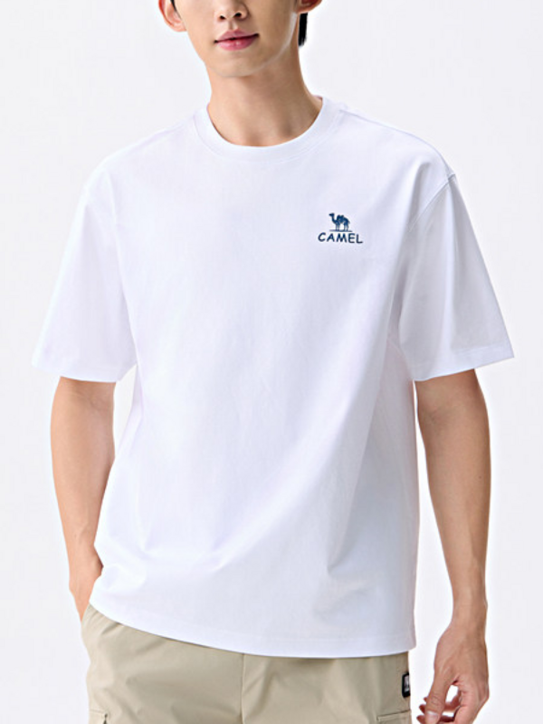 CAMEL CROWN Camiseta deportiva para hombre, top de manga corta, cómoda, transpirable, de secado rápido, adecuada para primavera y verano durante todo el año.