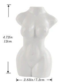 1 chiếc bình hoa hình dáng phụ nữ hiện đại, tác phẩm điêu khắc bằng nhựa trắng tối giản, thích hợp để cắm hoa, điểm nhấn trang trí nhà theo phong cách Scandinavia, vật trang trí thanh lịch cho phòng khách, phòng ngủ, văn phòng, kệ sách và mặt bàn, hoàn hảo cho trang trí nghệ thuật đám cưới, quà tặng Ngày của Mẹ, bình hoa phòng, bình thủy tinh. - Nhiều màu - Xem 9