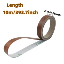 1卷10米/393.7英寸木纹自粘封边条 - 家具封边胶带，即撕即贴，适用于橱柜、门、桌子 - 哑光家具装饰胶带 - 易于粘贴和移除，不留痕迹 - DIY家居装饰，橱柜边缘 - A - 查看 4
