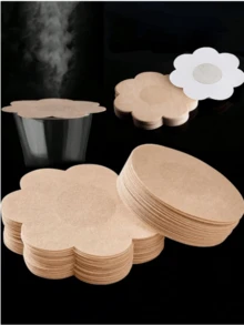 Đồ dùng thiết yếu khi đi du lịch, Phụ kiện du lịch cho nữ, Miếng dán ngực vô hình 10 cái (5 cặp) ~ 100 cái (50 cặp), Miếng dán ngực siêu mỏng không dệt, Miếng dán ngực dùng một lần, Miếng che ngực vô hình không đường may, Thích hợp cho đám cưới, tiệc tùng, bãi biển, đồ dùng thiết yếu khi đi du lịch. - màu sắc - Xem 2
