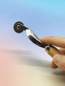 Wooden Handle Leather Creasing Wheel - Professional Leather Craft Tool, Edge Crease And Scratch Maker, For DIY Leather Processing, Shoe/Bag Repair - Round Shank Scribing Wheel - View 9