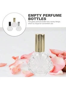 3pcs Elegant Glass Perfume Bottles Empty Spray Bottles Refillable Travel For Cosmetics Scent - Multicolor - View 2